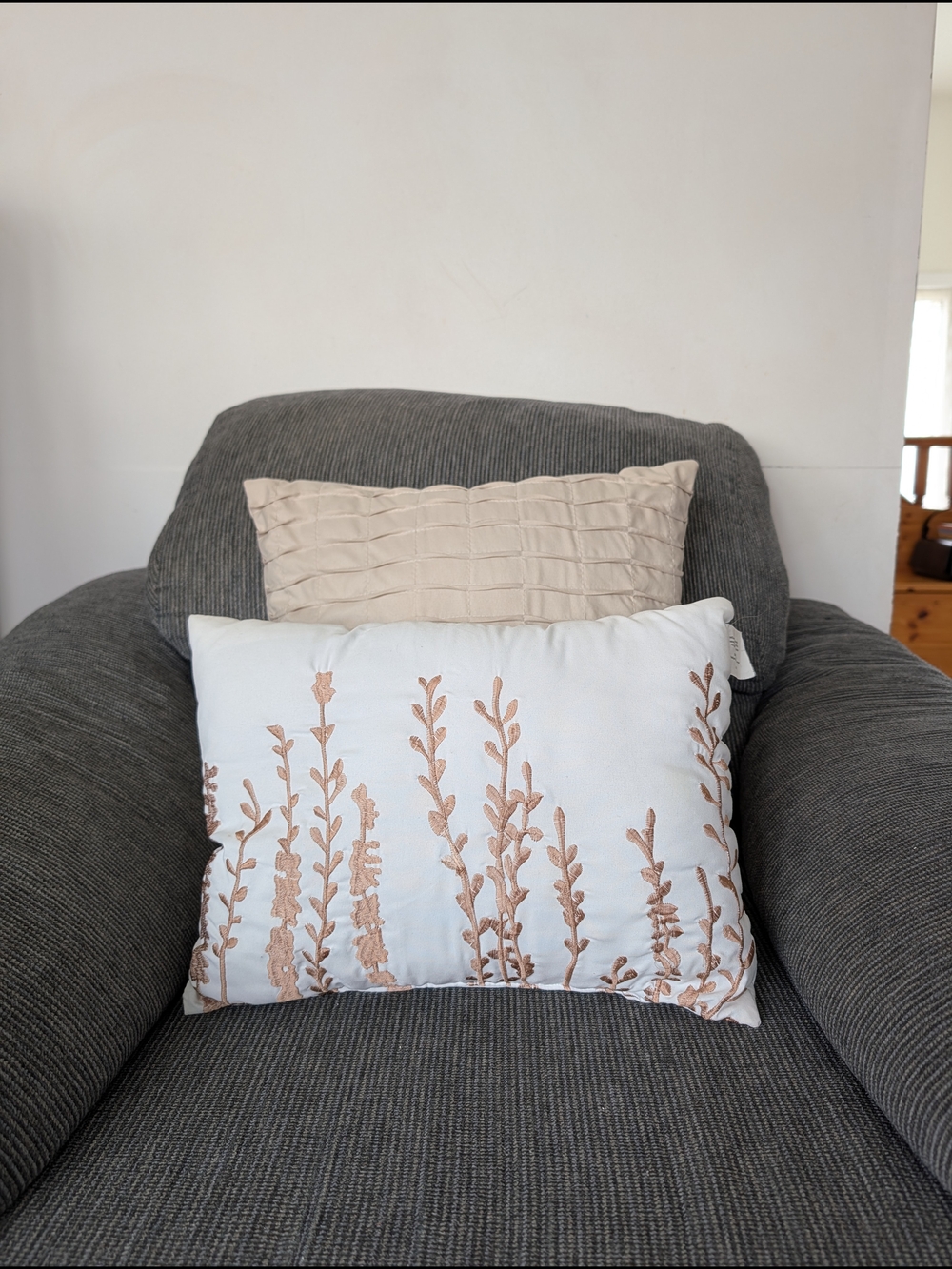 Neutral Tone Throw Pillow Set